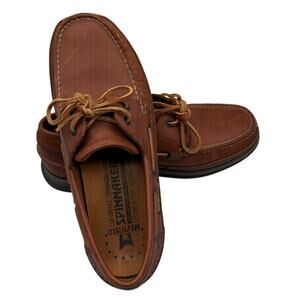 Mephisto Spinnaker Boat Shoes Leather Chestnut Brown Size 7.5
